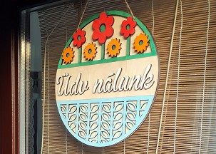 Vidám tavasz ajtódísz