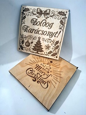 Karácsonyi díszdoboz - fa díszekhez