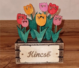 Tulipános láda - kicsi