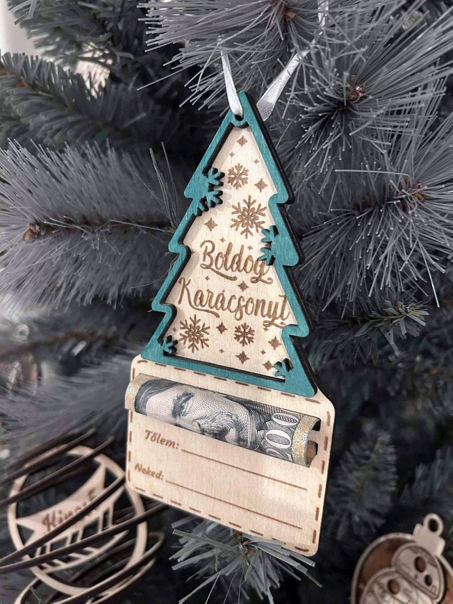 Christmas money holder ornament #2