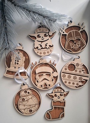 Star Wars fa karácsonyfadíszek