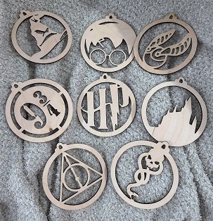 Harry Potter karácsonyfadíszek szettben