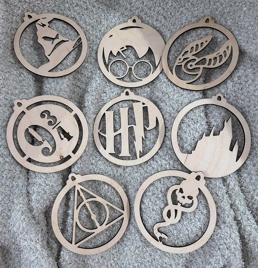 Harry Potter karácsonyfadíszek szettben