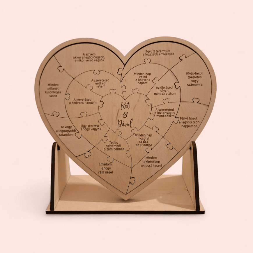 "Szívem darabjai" puzzle díszdobozban