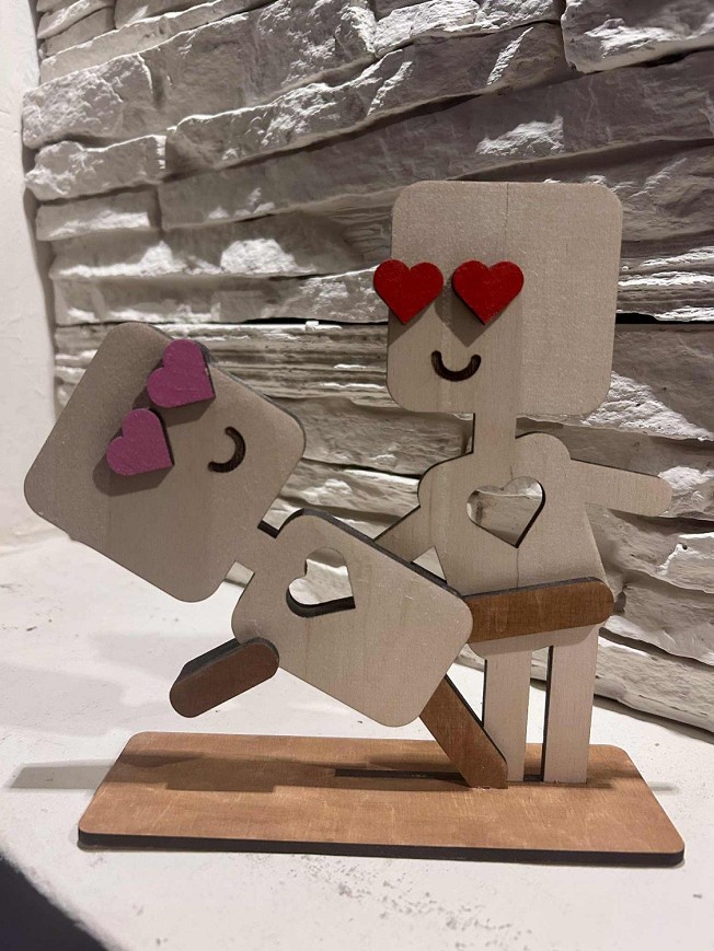 Egy pillanat kettőnknek – szerelmes pár dekor