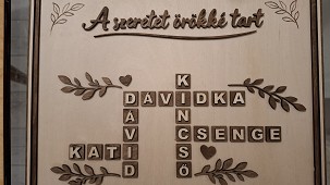 Családi scrabble falikép