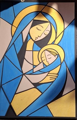 Az Örök Ölelés – Absztrakt Mária falikép