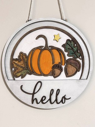 Őszi Ajtódísz Betét