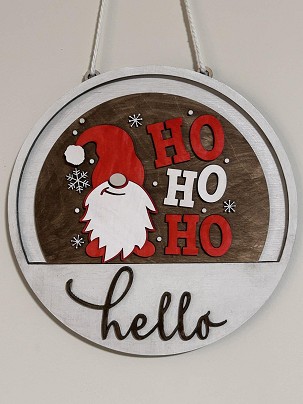 Karácsonyi Ajtódísz Betét – Manó